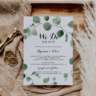 Eukalyptuskalligraphie machen wir wieder einmal ei einladung