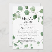 Eukalyptuskalligraphie machen wir wieder einmal ei einladung (Vorderseite)