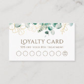 Eukalyptuskarte Visitenkarte (Vorderseite)