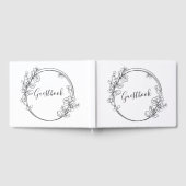 Eukalyptuskranz, einfache Linienart Gästebuch (Voll)