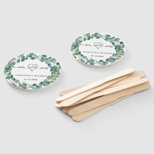 Eukalyptuskranz-Hochzeit Fächer (Non-assembled)