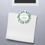 Eukalyptuskranz Hochzeitsmahl m r Save the Date Magnet