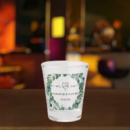 Eukalyptuskranz Hochzeitstag Schnapsglas