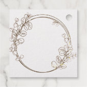 Eukalyptuskranz - personalisierter Text Geschenkanhänger (Rückseite)