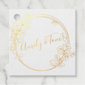 Eukalyptuskranz - personalisierter Text Geschenkanhänger (Vorderseite)