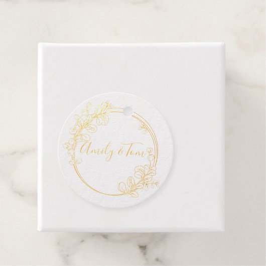 Eukalyptuskranz - personalisierter Text Geschenkanhänger (Mit Box)