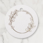 Eukalyptuskranz - personalisierter Text Geschenkanhänger (Rückseite)