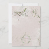 Eukalyptuskreuz bei der Taufe des Girl Einladung (Rückseite)