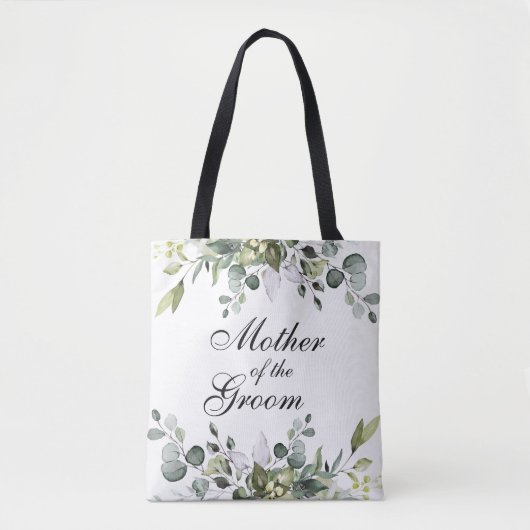 Eukalyptusmutter der Groom Wedding Tote Bag Tasche (Vorderseite)