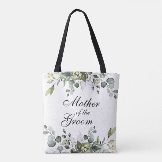 Eukalyptusmutter der Groom Wedding Tote Bag Tasche (Rückseite)