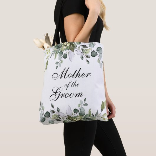 Eukalyptusmutter der Groom Wedding Tote Bag Tasche (Von Nahem)