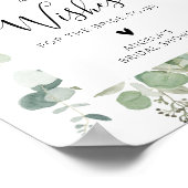 Eukalyptusratgeber mit schwarzer Schrift und wünsc Poster (Ecke)