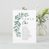 Eukalyptustabelle Einladung (Stehend Vorderseite)