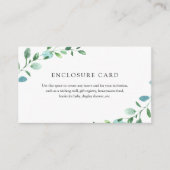 Eukalyptusverschlusskarte Begleitkarte (Vorderseite)