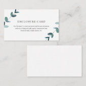 Eukalyptusverschlusskarte Begleitkarte (Vorne/Hinten)