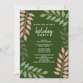 Eukalyptuszweige Holiday Party Einladung (Vorderseite)