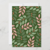 Eukalyptuszweige Holiday Party Einladung (Rückseite)
