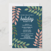 Eukalyptuszweige Holiday Party Einladung (Vorderseite)
