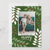 Eukalyptuszweige Weihnachtsgebäck Feiertagskarte (Vorderseite)