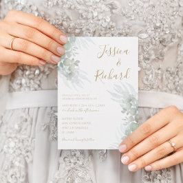 Eukalyputus-Heiratsschwanz Einladung