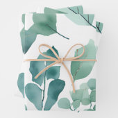 Eukalytusbecher Geschenkpapier Set (Beispiel)