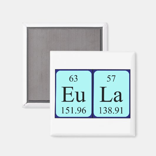 Eula Periodenmagnet Magnet (Vorderseite/Rückseite)