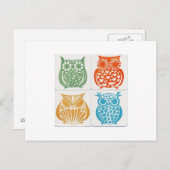 Eule5 Postkarte (Vorne/Hinten)