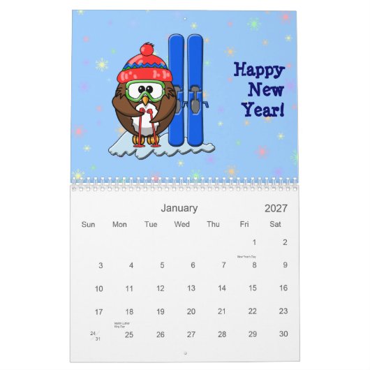 Eule 2014 anders kalender (Jan 2027)