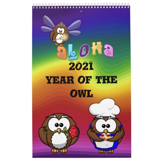 Eule 2021 kalender (Titelbild)