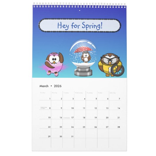 Eule 2021 kalender (Mär 2026)