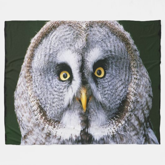 Eule 2 fleecedecke (Vorderseite (Horizontal))