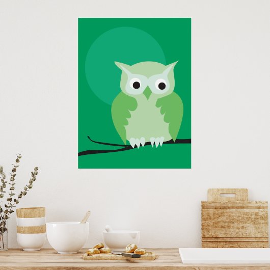 Eule 2 poster (Küche)