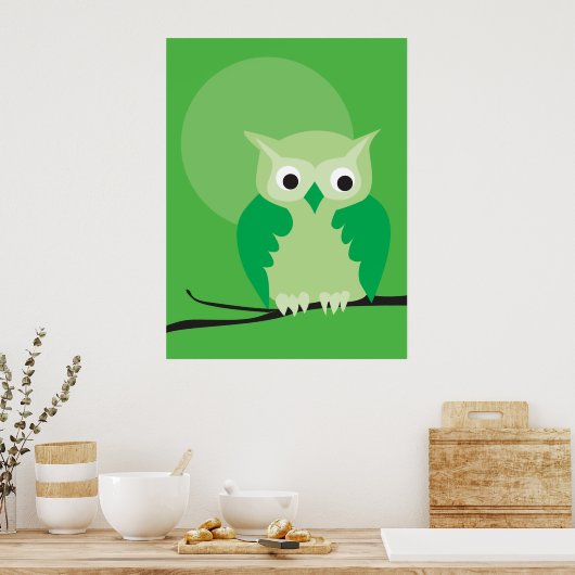 Eule 3 poster (Küche)