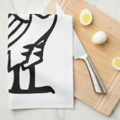 Eule, Ägyptischer Hieroglyph Geschirrtuch (Viertel Falte)