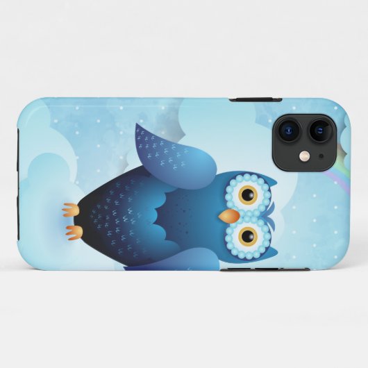 Eule am Himmel Case-Mate iPhone Hülle (Rückseite (Horizontal))