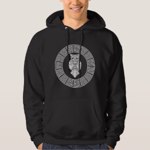 Eule Athena Archäologie & Kunst Griechische Göttin Hoodie