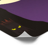 Eule auf dem Baumzweig Halloween Party Banner Poster (Ecke)