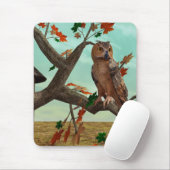 Eule auf der Herbstmapfelbaumkonstruktion - Phanta Mousepad (Mit Mouse)