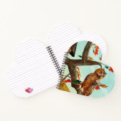 Eule auf der Herbstmapfelbaumkonstruktion - Phanta Notizblock (Innenseite)