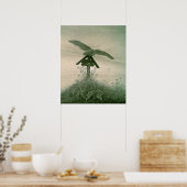 Eule auf einem Grab, 1836-7 Poster (Küche)