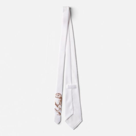 Eule auf Niederlassung Krawatte (Rückseite)