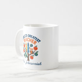 Eule auf Tree Weltbest Teacher ft. Crayons Kaffeetasse (Vorderseite Links)