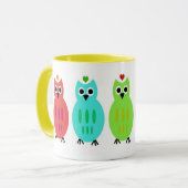 Eule ausgerichtete Tasse (Vorderseite Links)
