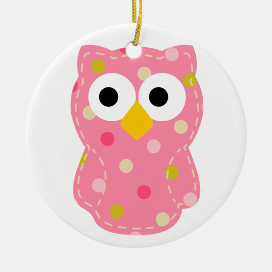 Eule - Baby Keramikornament (Vorne)