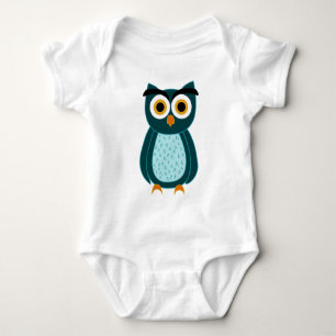 Eule Baby Strampler