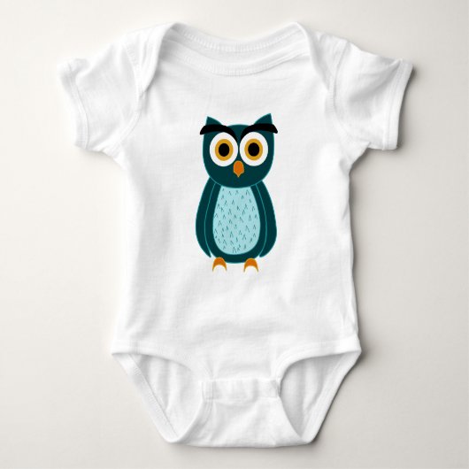 Eule Baby Strampler (Vorderseite)