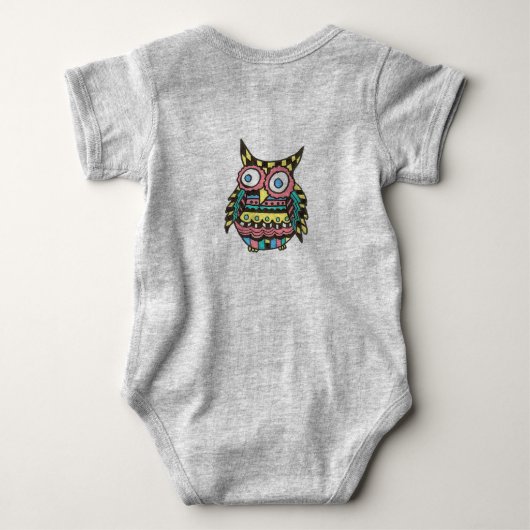 Eule Baby Strampler (Rückseite)