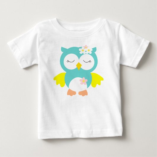Eule Baby T-shirt (Vorderseite)