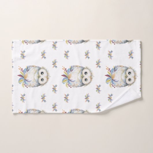 Eule Badhandtuch Set (Handtuch)