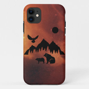 Eule, Bären und Berge Case-Mate iPhone Hülle
